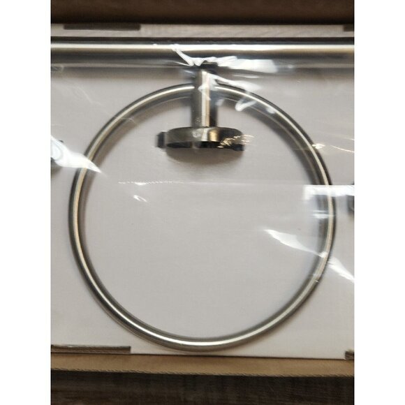 Allen + Roth 3-Piece Latitude 2 Brushed Nickel Decorative Bathroom Hardware Set - Picture 6 of 6